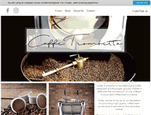 Tablet Screenshot of caffetrombetta.com.au